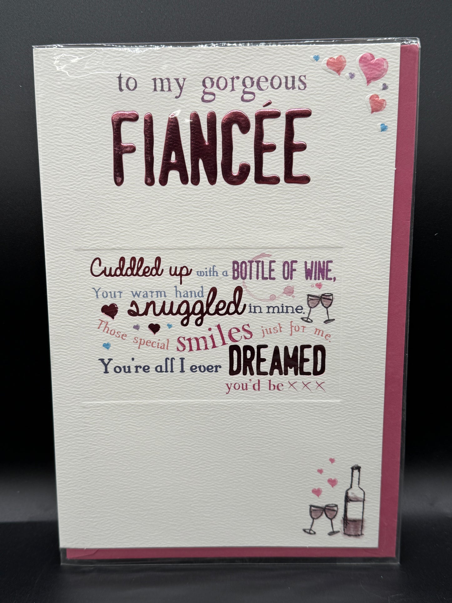 Fiancée birthday card