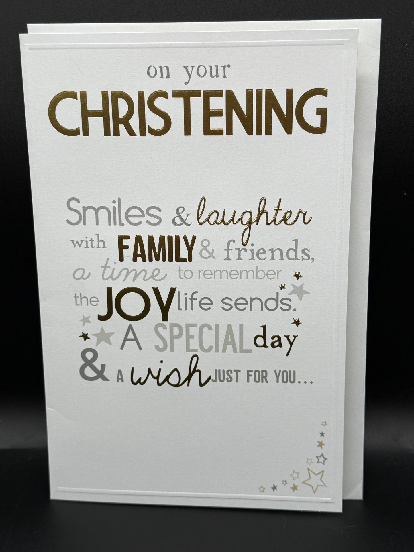 Christening gretting card