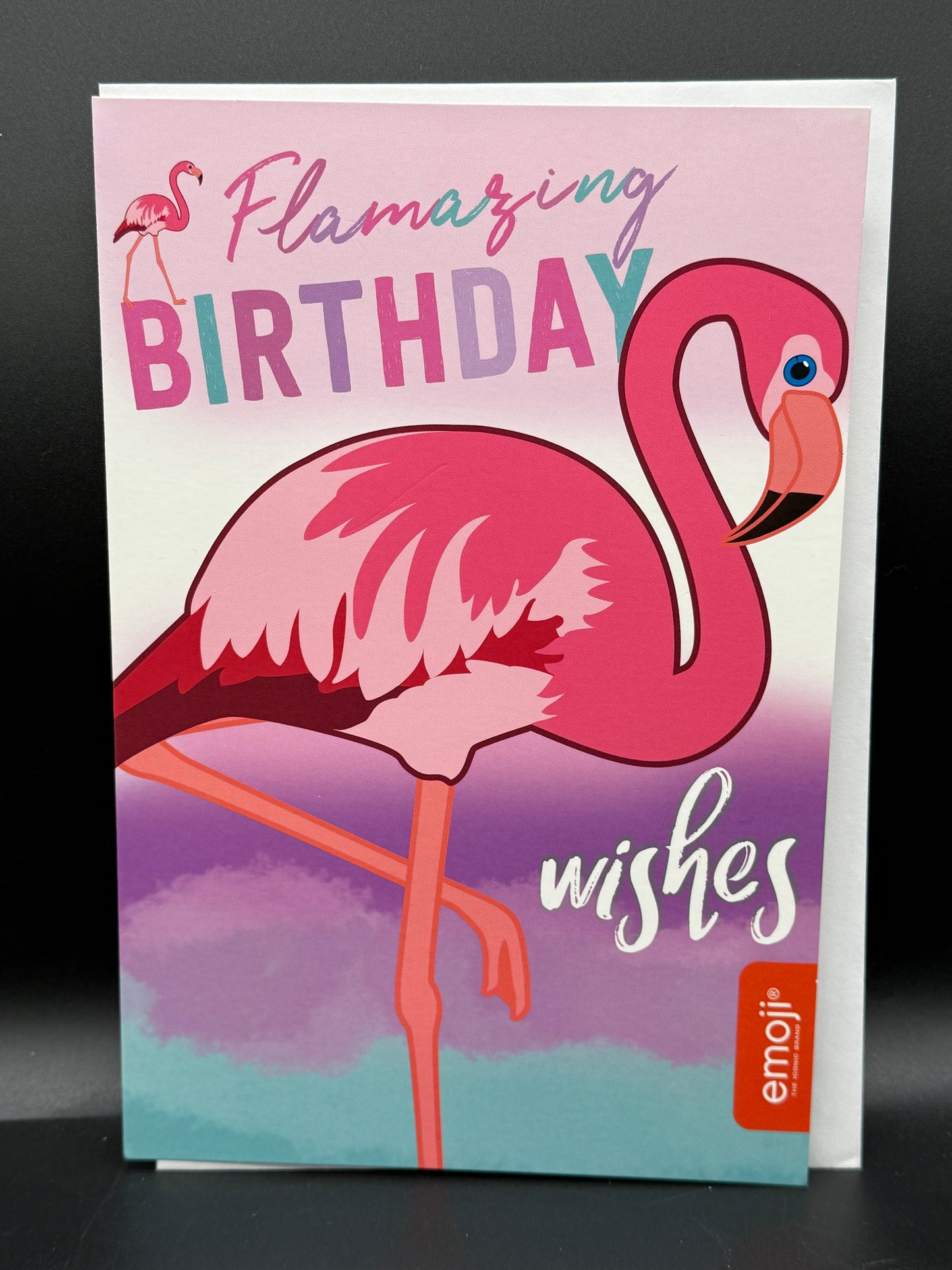 Flamazing birthday emoji card