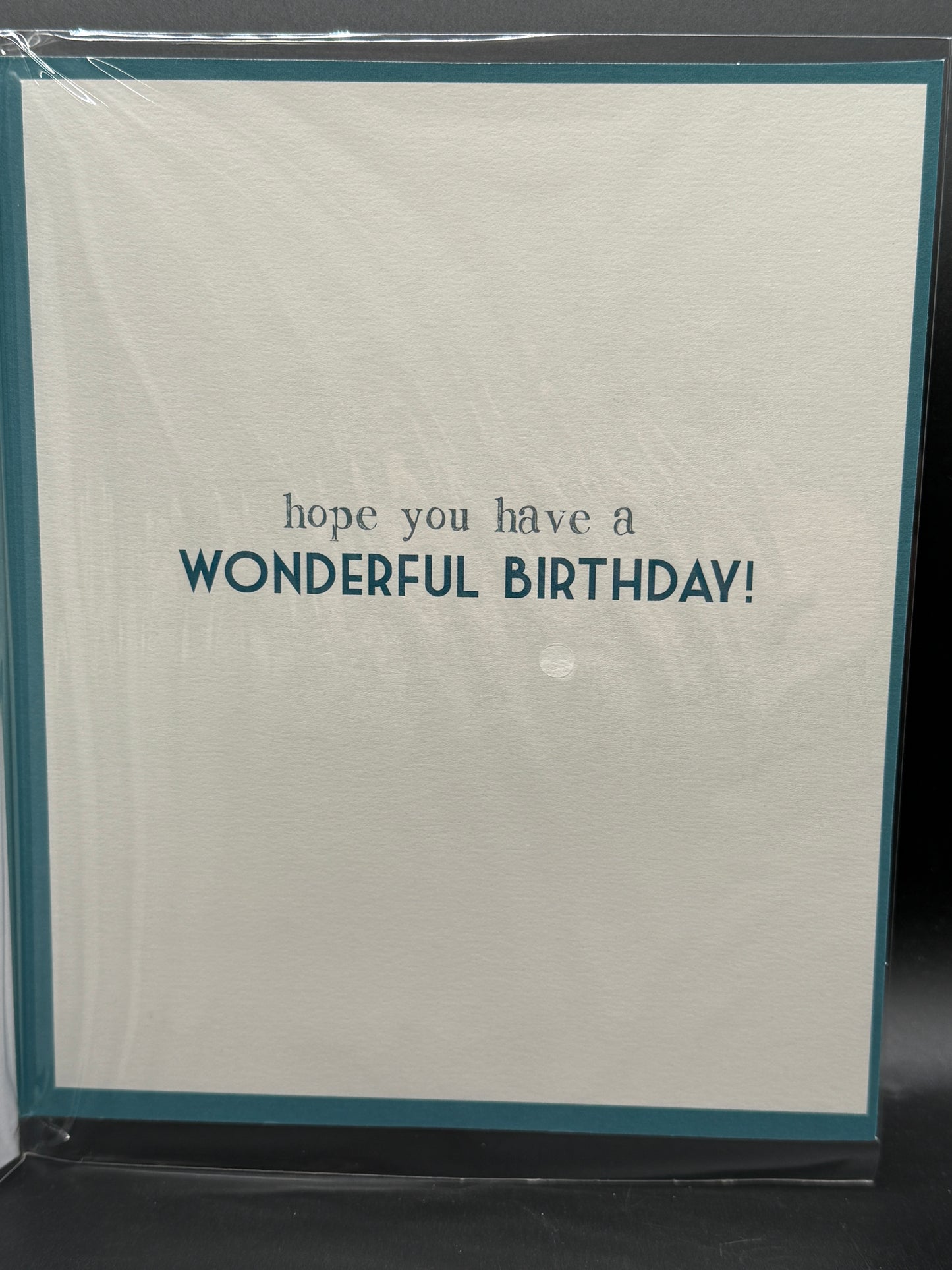 50th birthday card - blue
