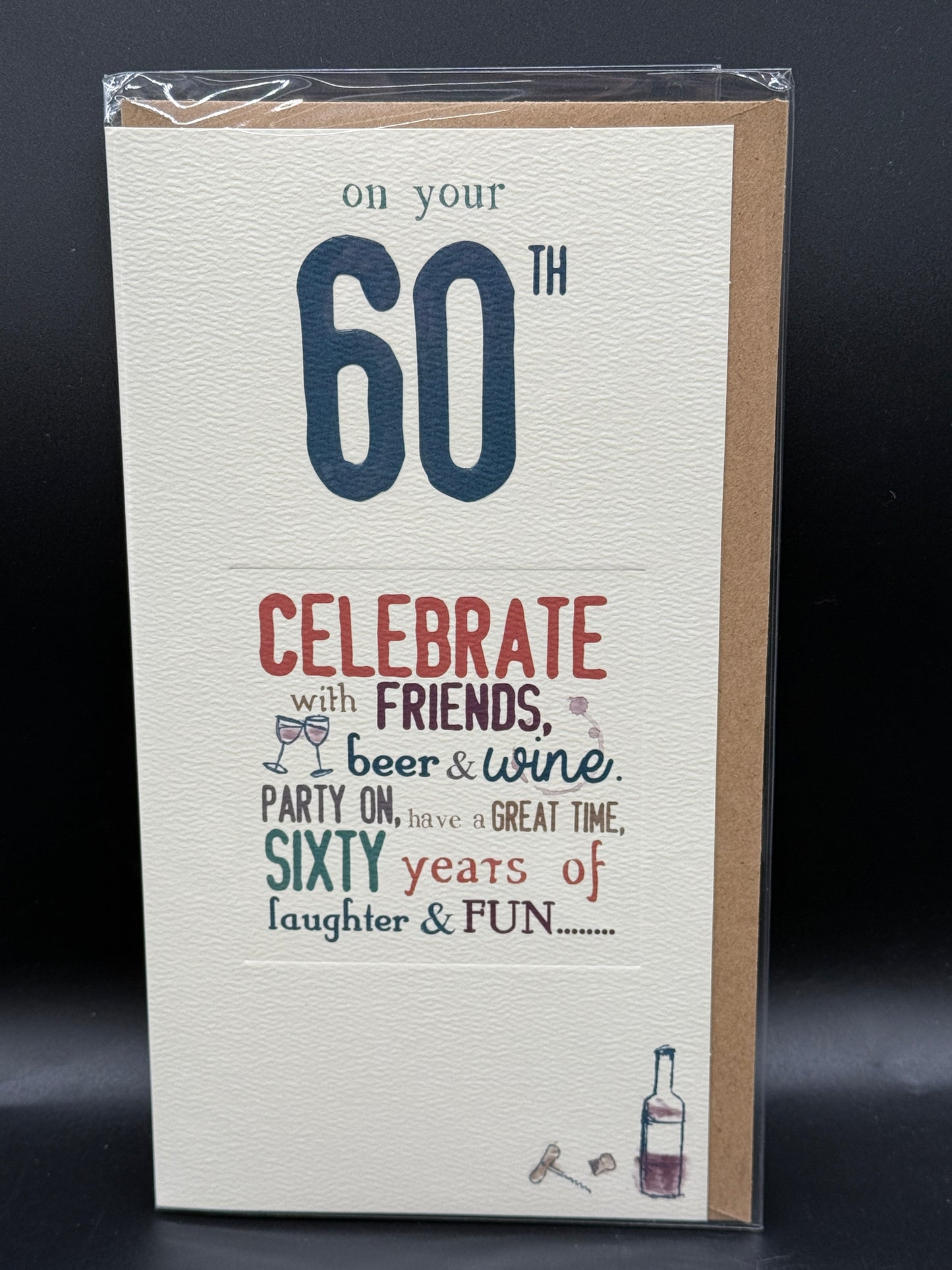 60th birthday greeting card.