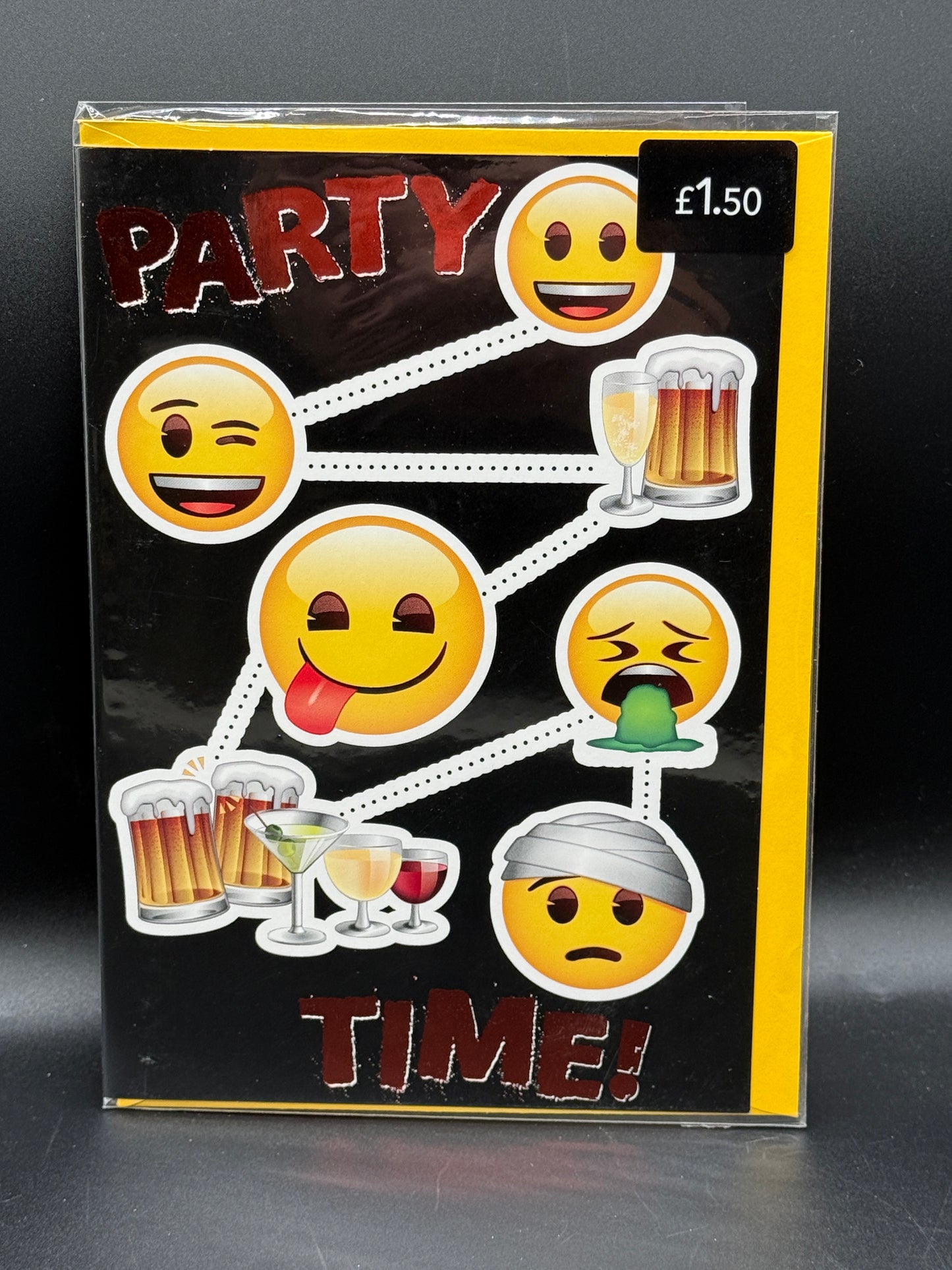 Emoji Party time! greeting card