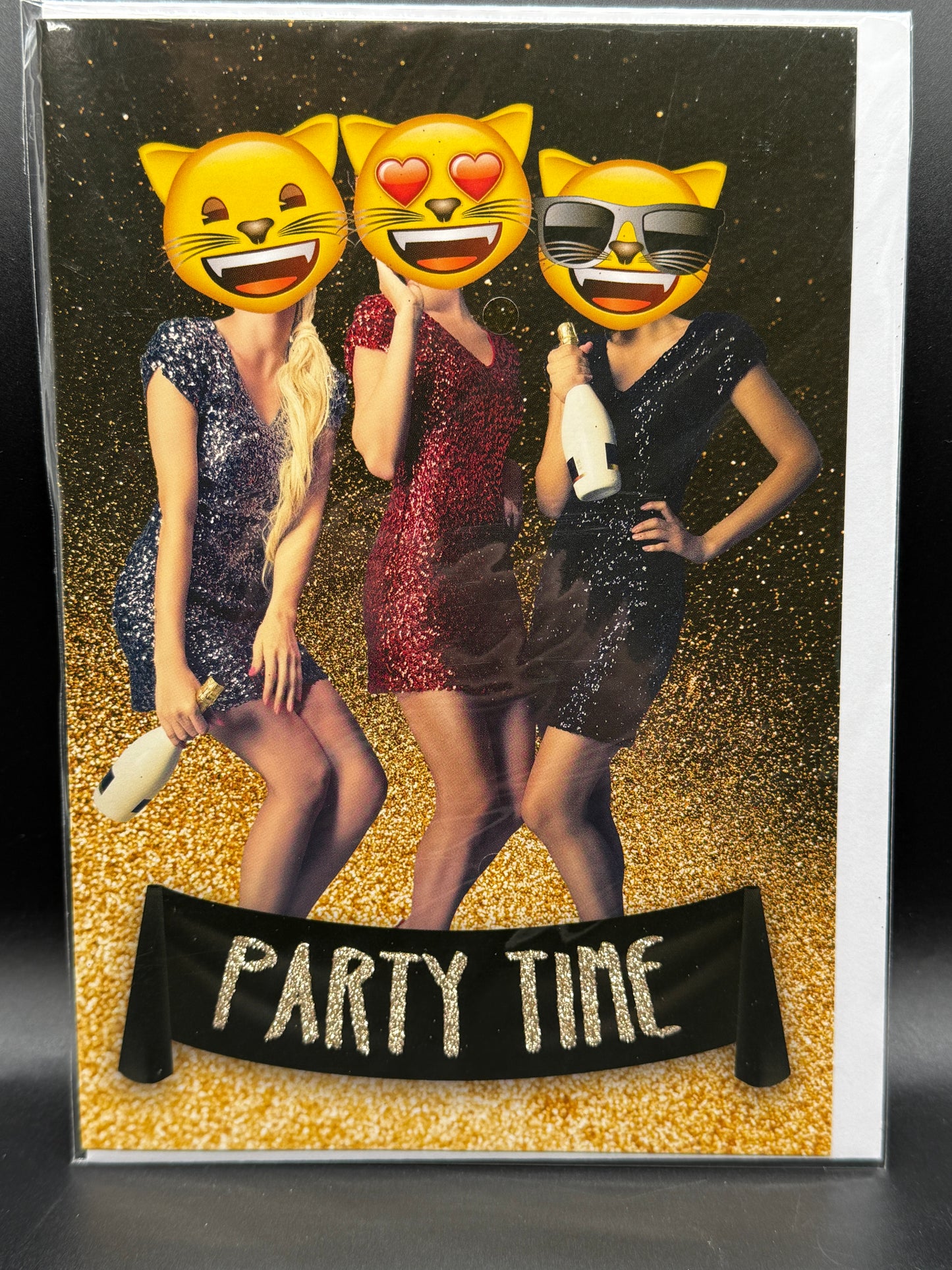 Emoji Party time - Ladies card