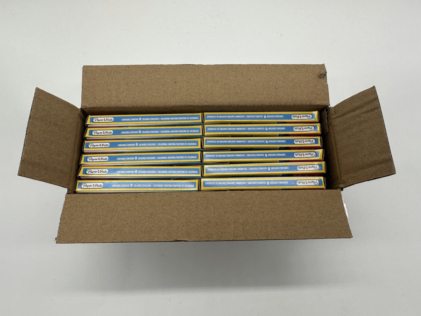 Crayons - Pack of 8 assorted colors - Paper mate