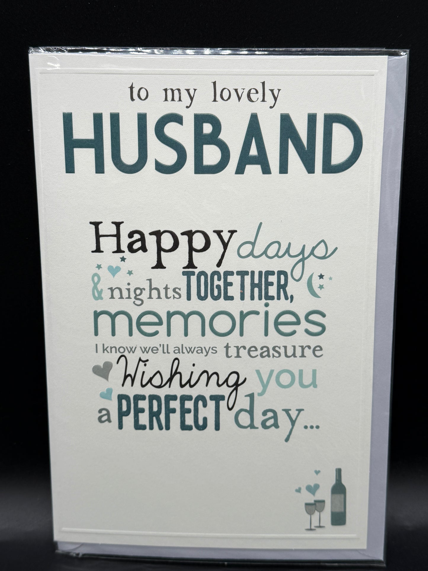 Husband Birthday card - Blue