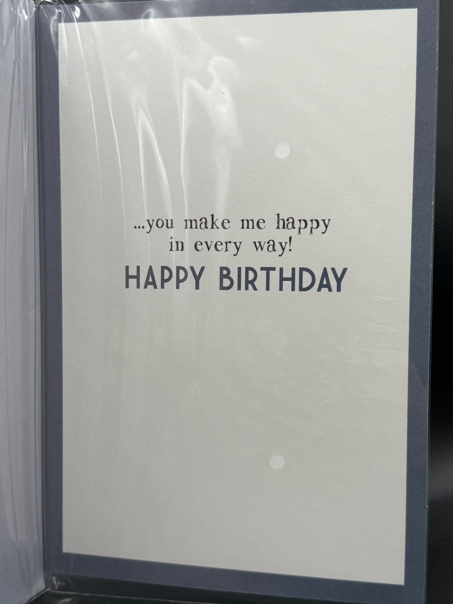 Husband Birthday card - Blue