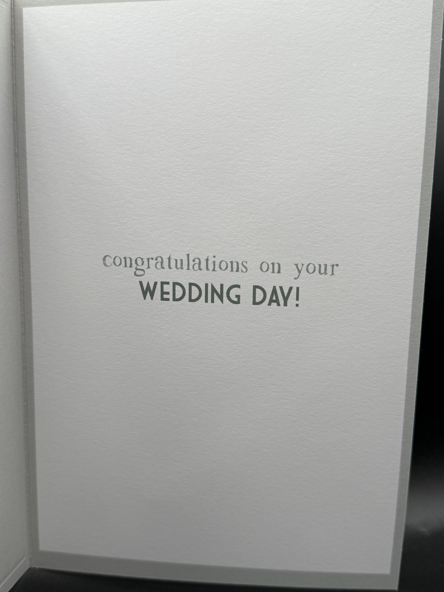 Wedding greeting card