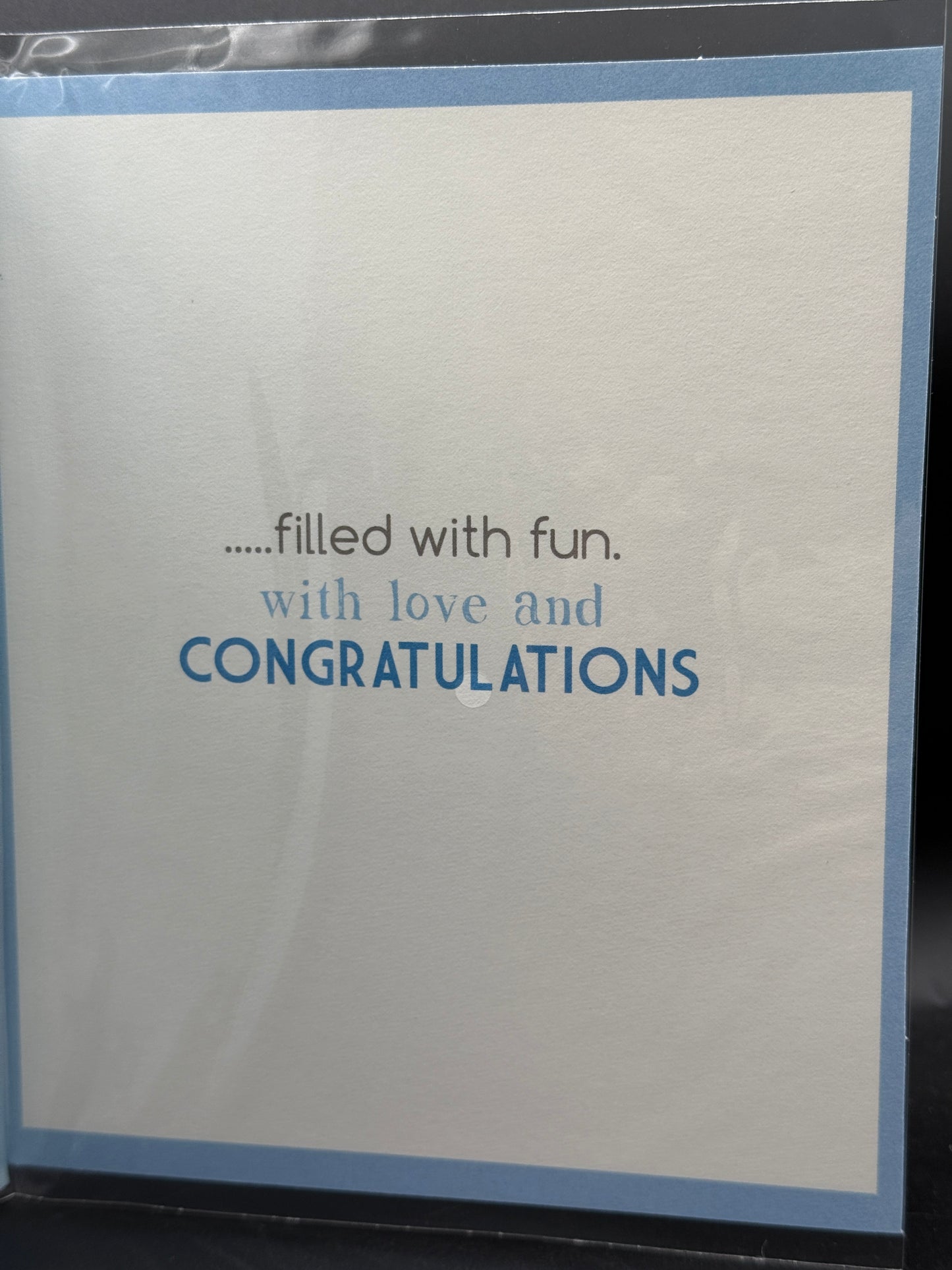 Congratulations on your Baby boy card