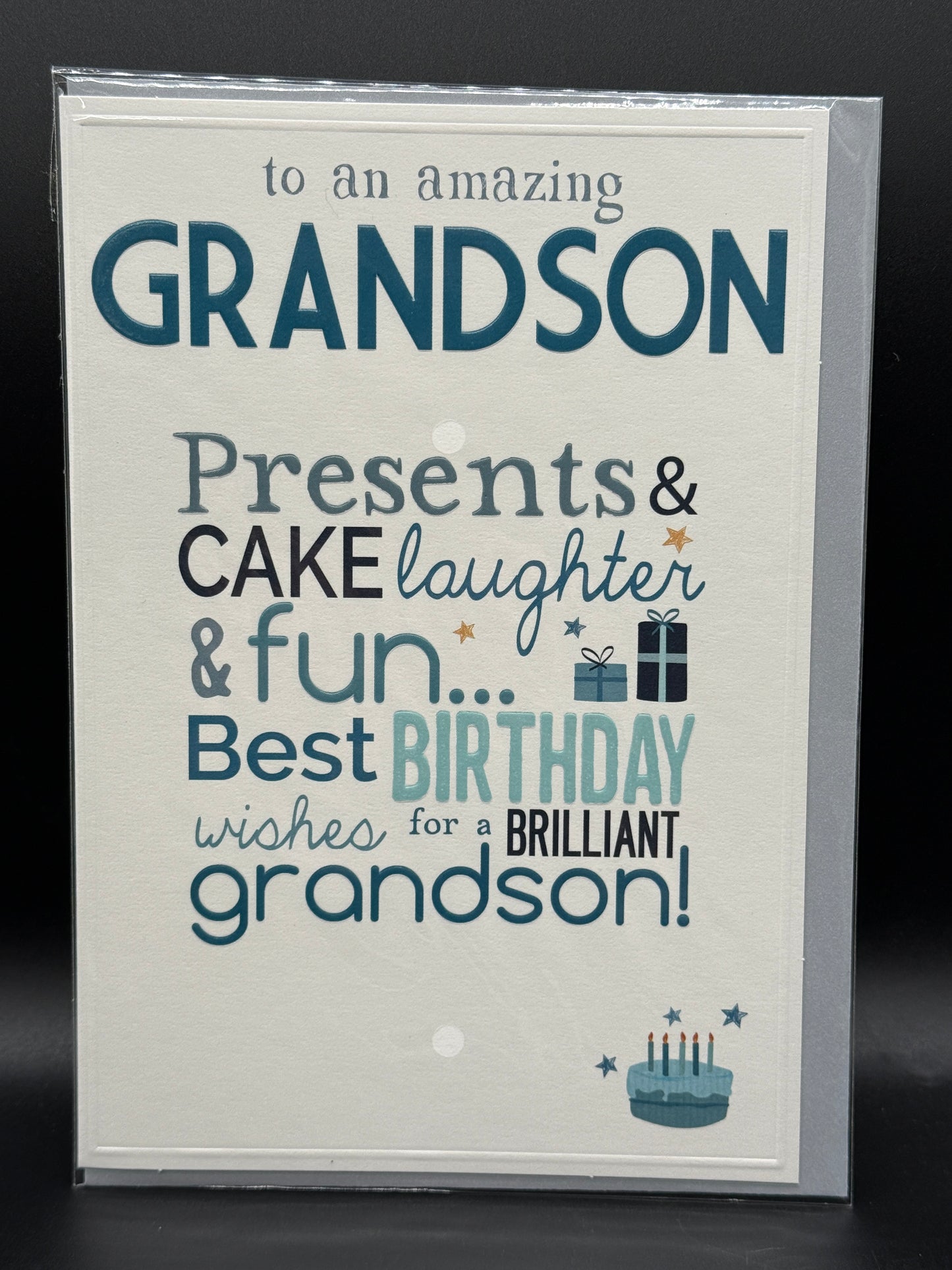 Grandson birthday card.