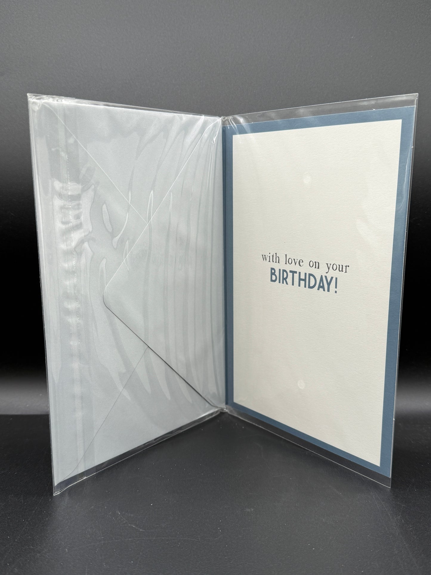 Uncle birthday card - Blue