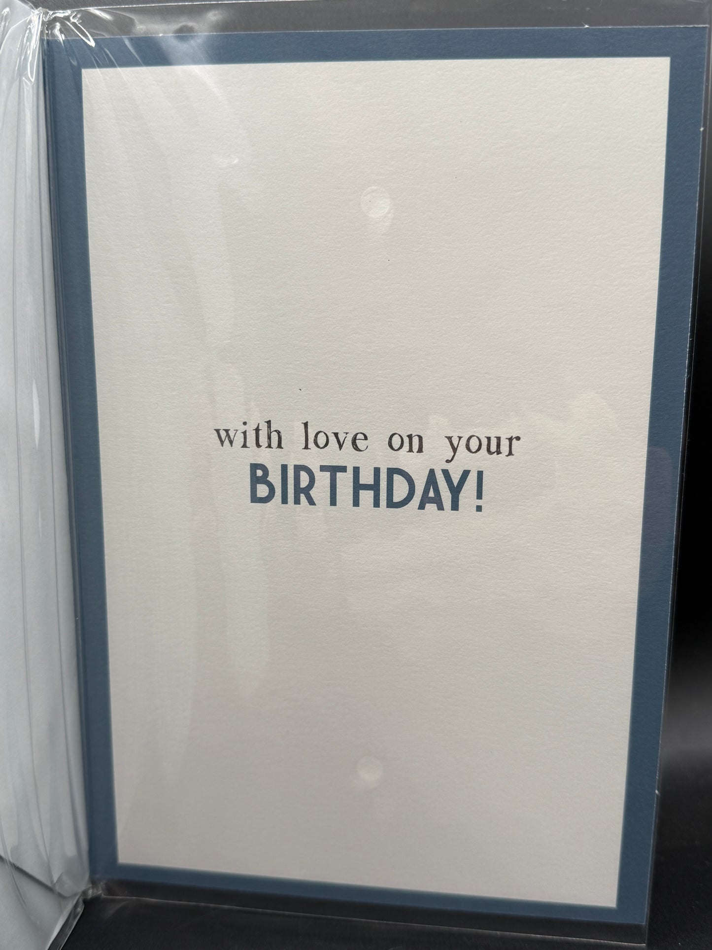 Uncle birthday card - Blue