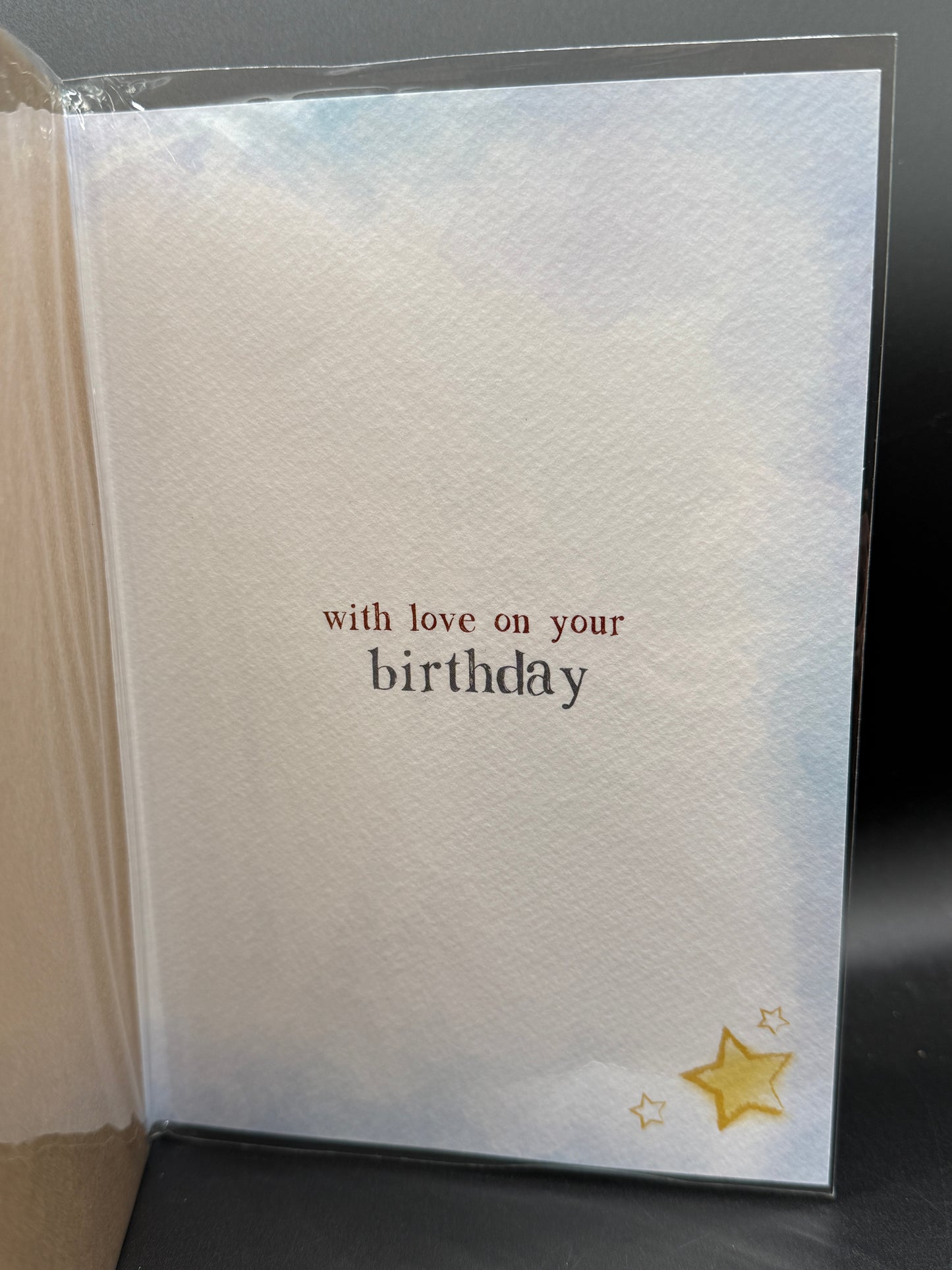 Uncle birthday card - Brown