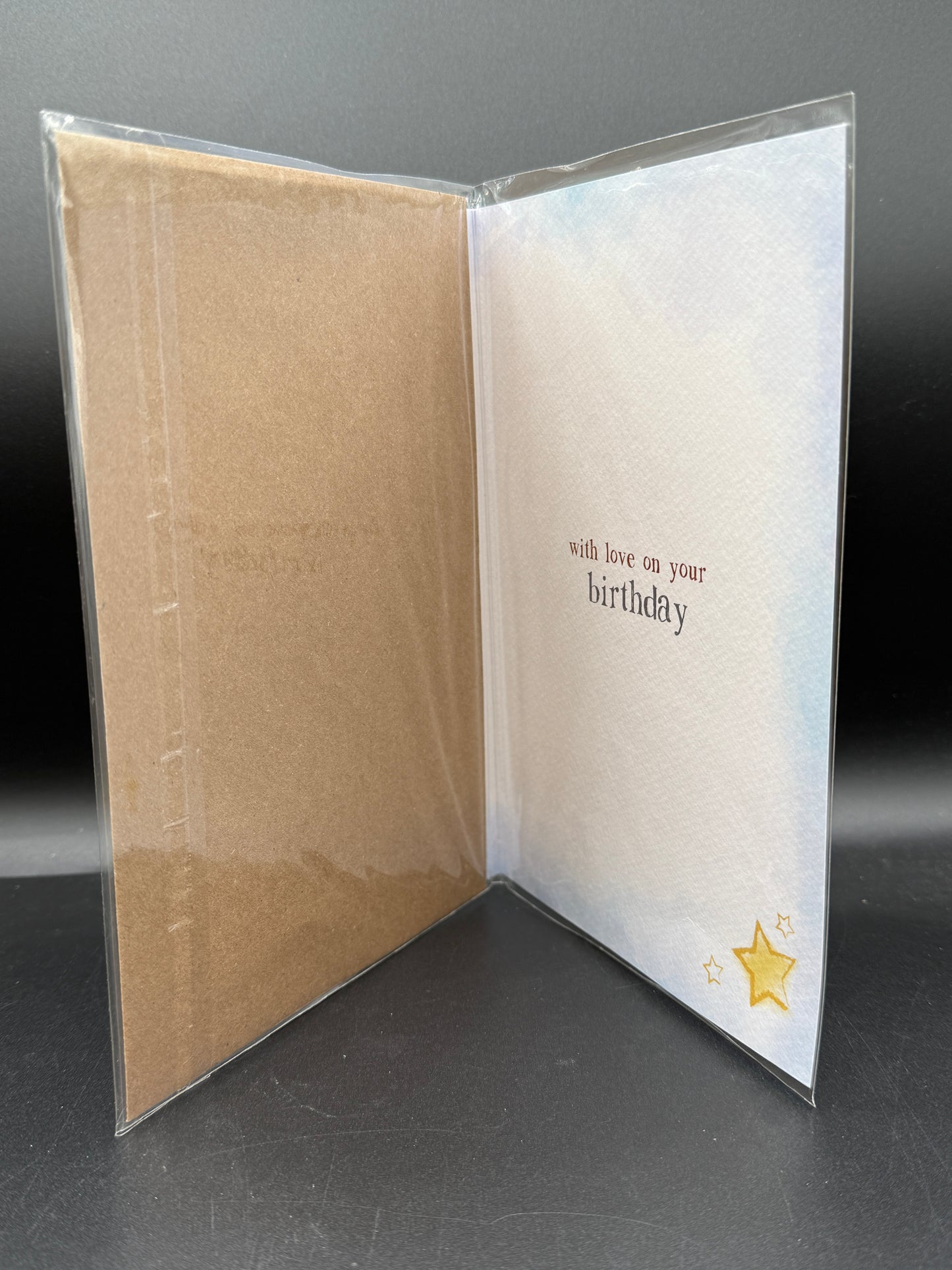 Uncle birthday card - Brown