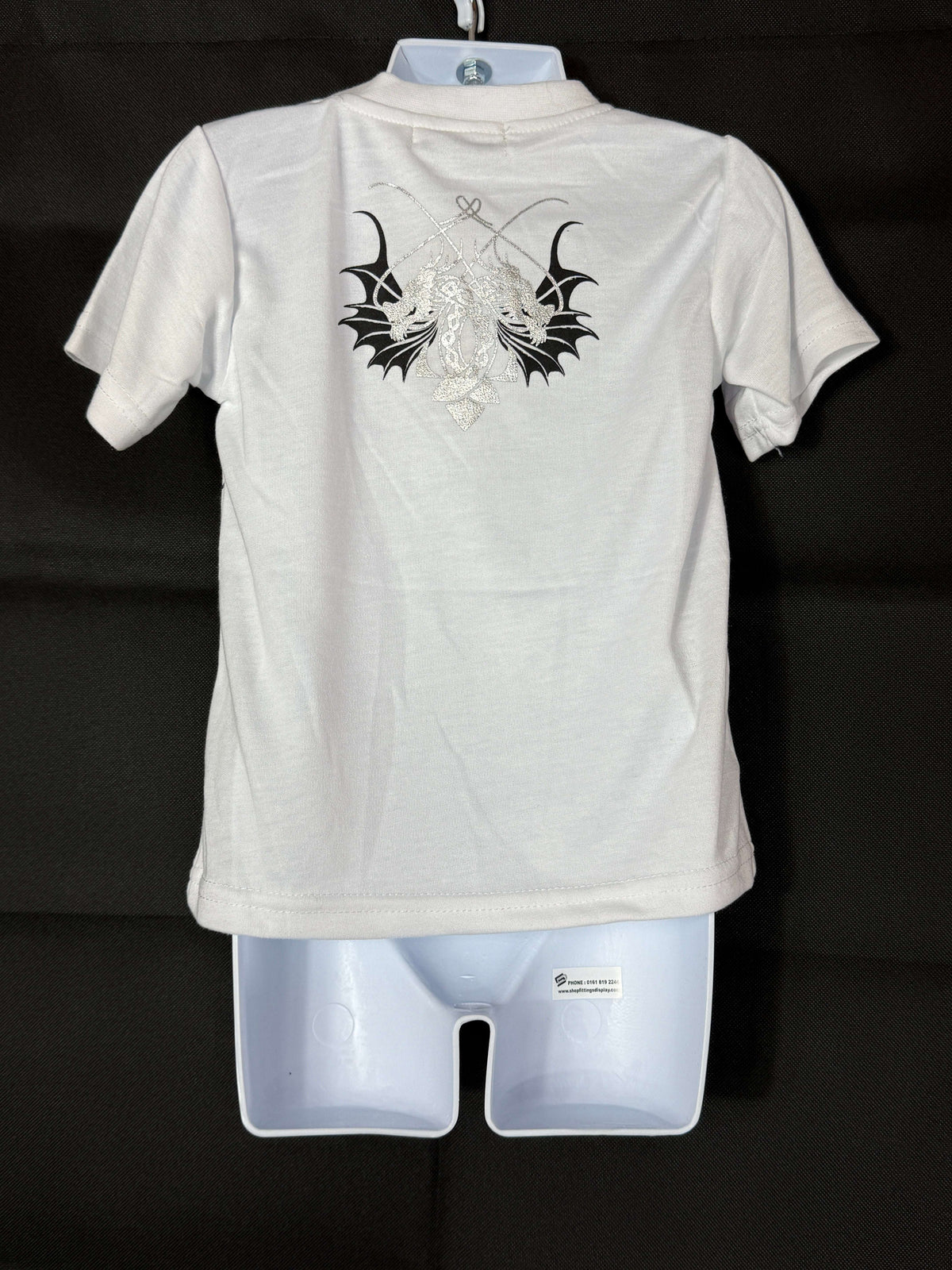 🐉 Kids' White Double-Headed Dragon T-Shirt