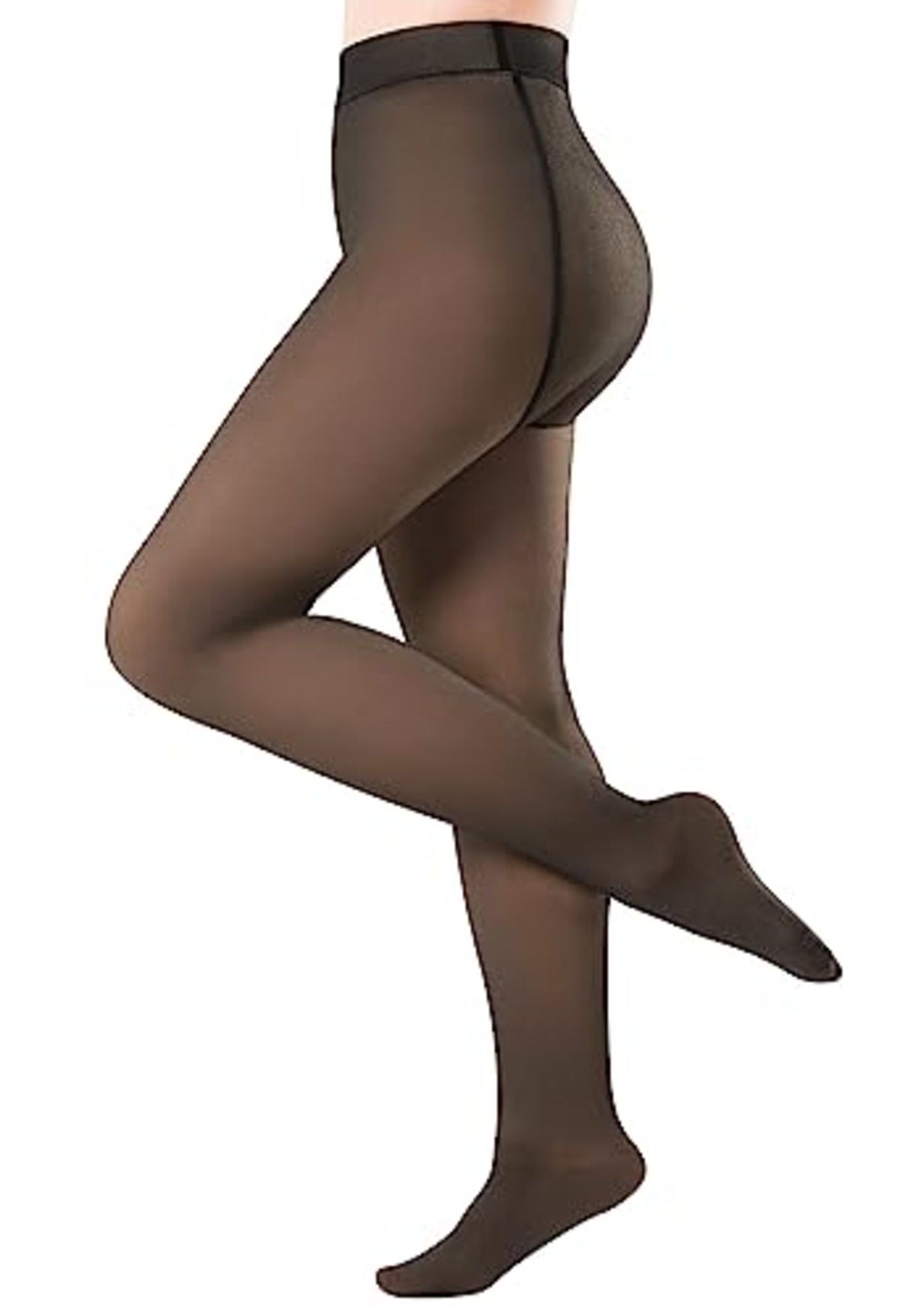 🔥 Sytop Fleece-Lined Translucent Warm Tights – M/L