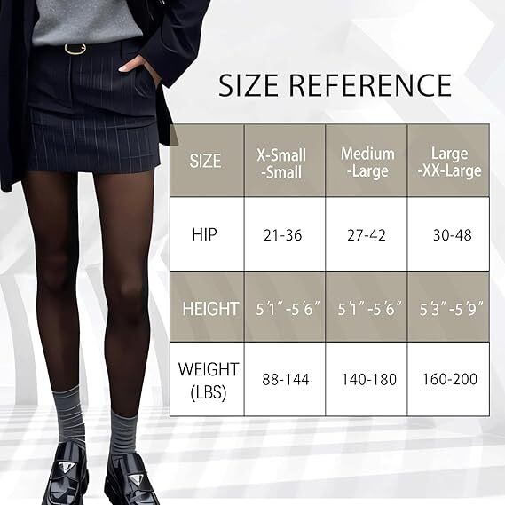 🔥 Sytop Fleece-Lined Translucent Warm Tights – M/L